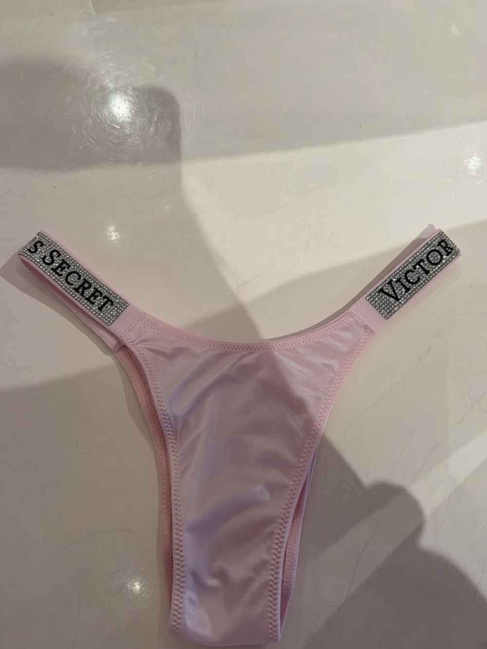 Victoria's Secret Light Pink Logo-Trim Panties